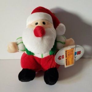 Plush Christmas Santa Chosun International Toy Tree Ornaments 6" NEW